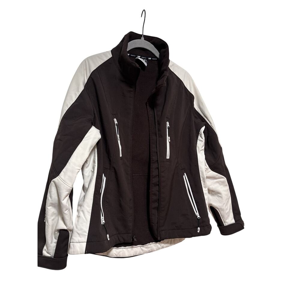 Predator Women's Brown and White Zip Jacket Large - Picture 3 of 9